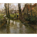 РЕПРОДУКЦИИ НА КАРТИНИ Поток през село (1878)